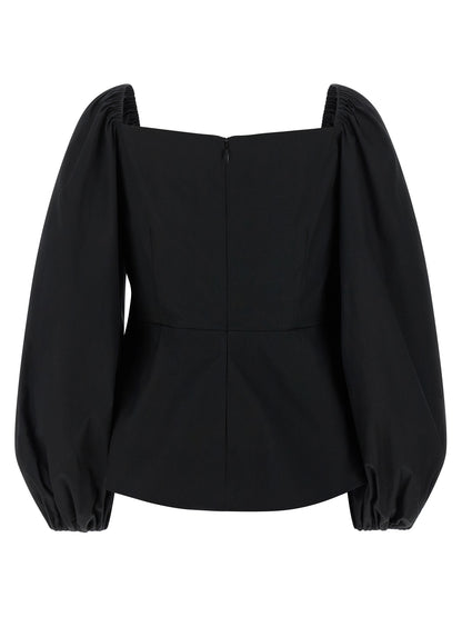 Carolina Herrera Schwarze Baumwoll-Tanktops