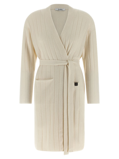 Max Mara Weicher Kaschmir-Cardigan in Weiß