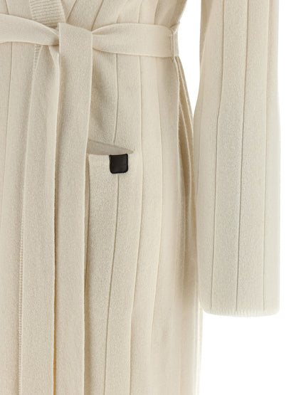 Max Mara Weicher Kaschmir-Cardigan in Weiß