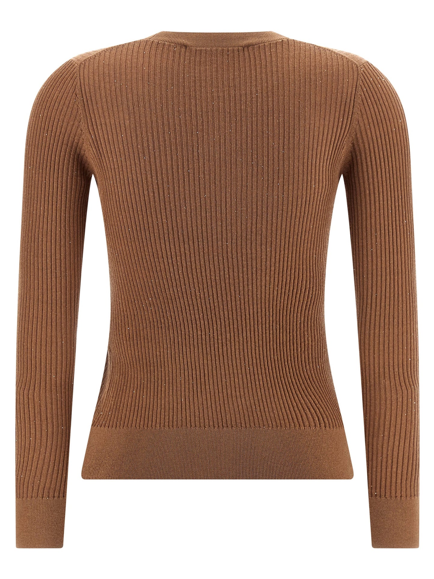 Max Mara Beige Seidenstrickjacke