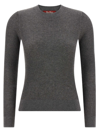 Max Mara Grauer Seiden-Cardigan