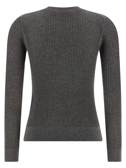 Max Mara Grauer Seiden-Cardigan