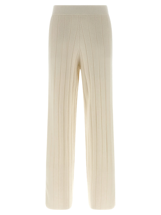 Max Mara Weiße Kaschmir-Jogginghose (Trainingshose)