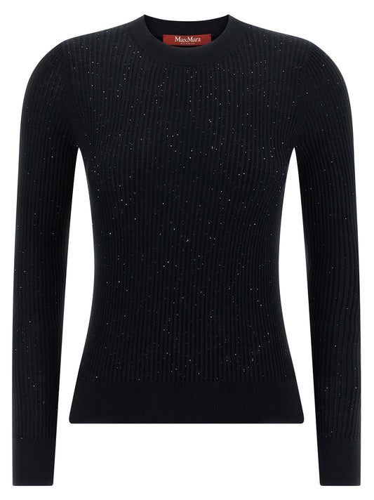 Max Mara Schwarzer Seiden-Cardigan