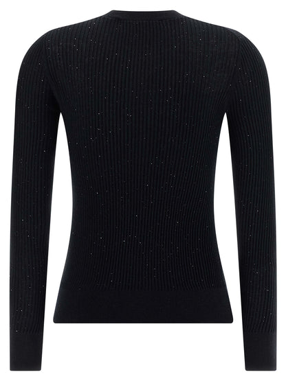 Max Mara Schwarzer Seiden-Cardigan