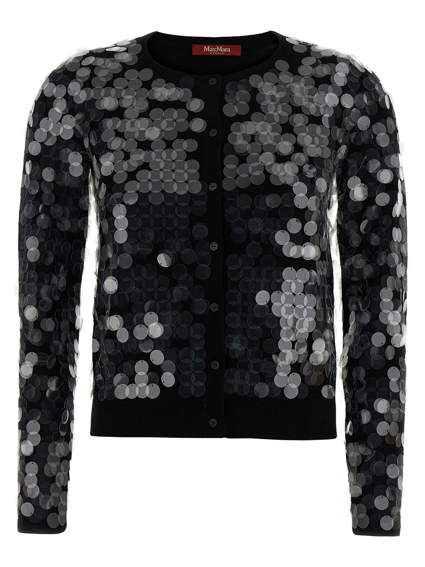 Max Mara Schwarzer Cardigan aus Schurwolle