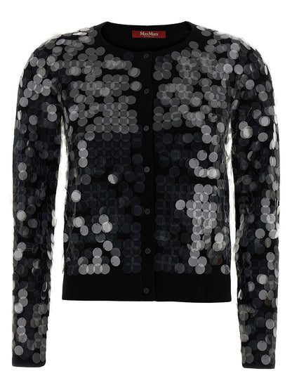 Max Mara Schwarzer Cardigan aus Schurwolle