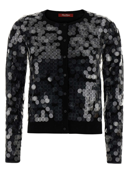 Max Mara Schwarzer Cardigan aus Schurwolle