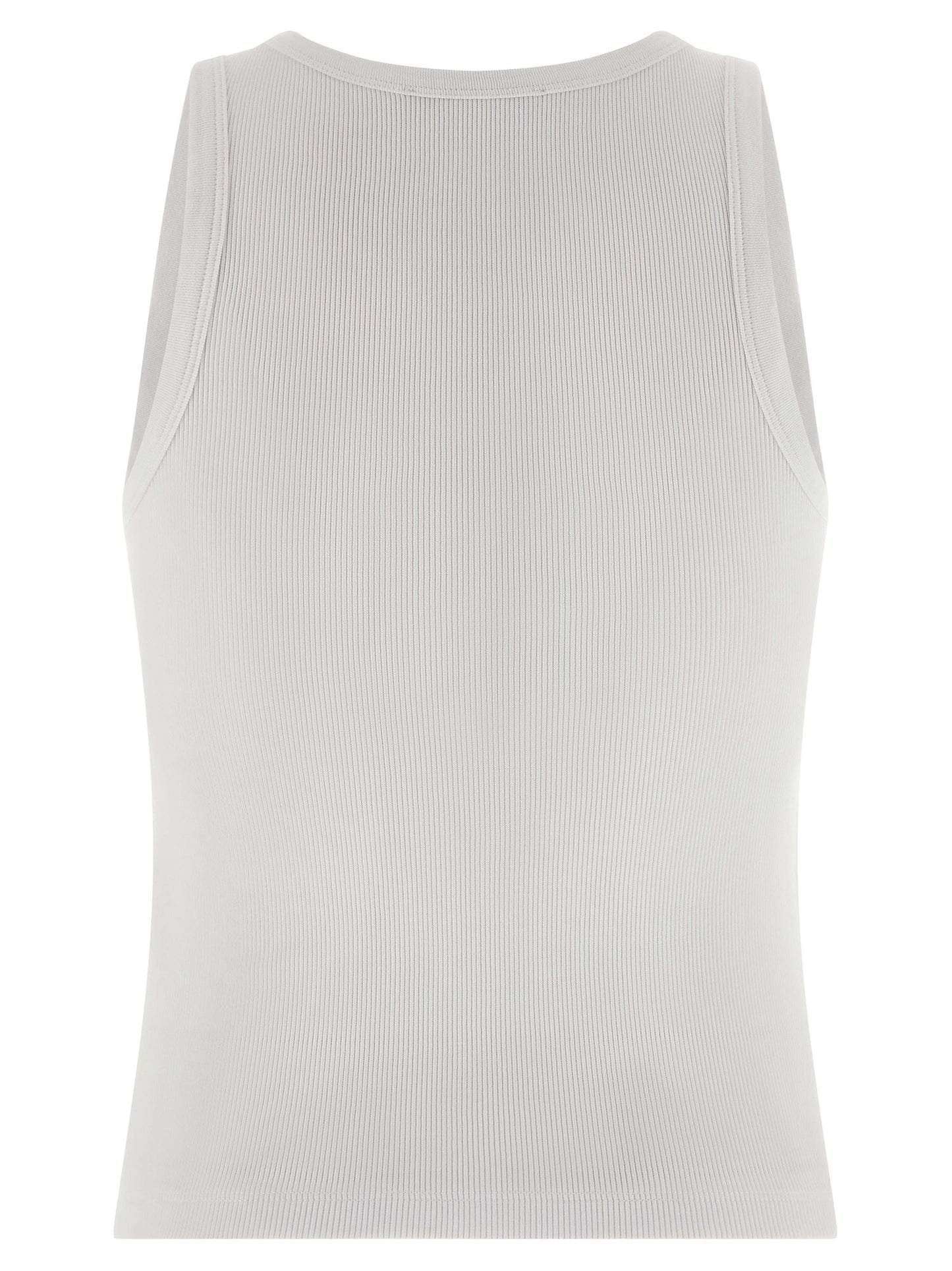 Givenchy Weißes ärmelloses Baumwoll-T-Shirt