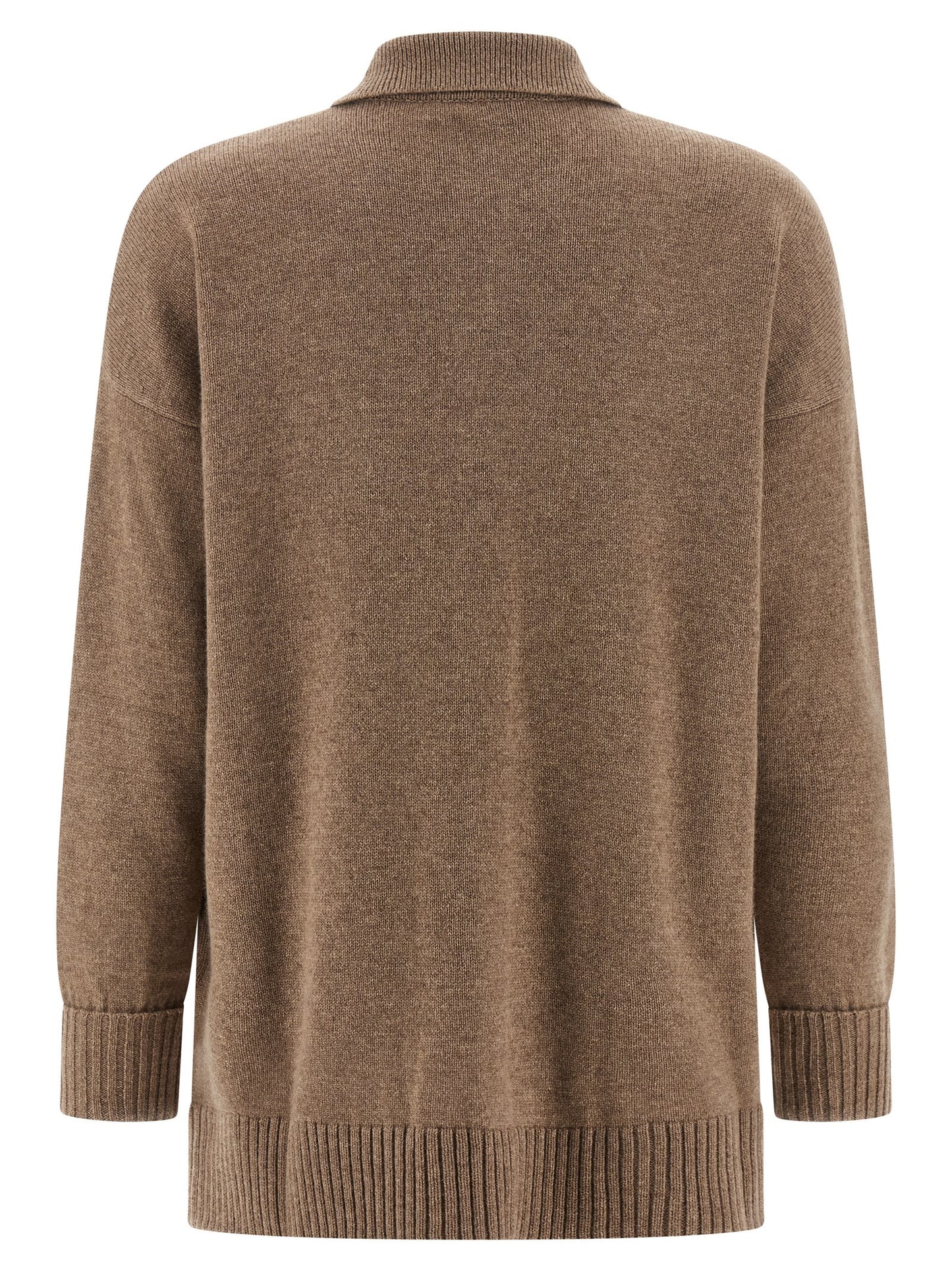Max Mara Brauner Kaschmir-Strickjacke