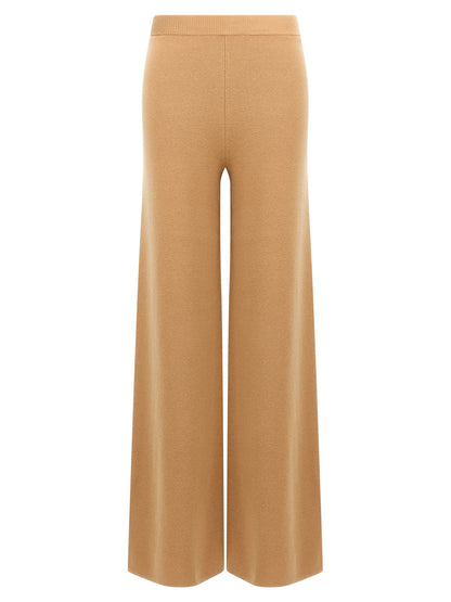Max Mara Braune Woll-Freizeithose