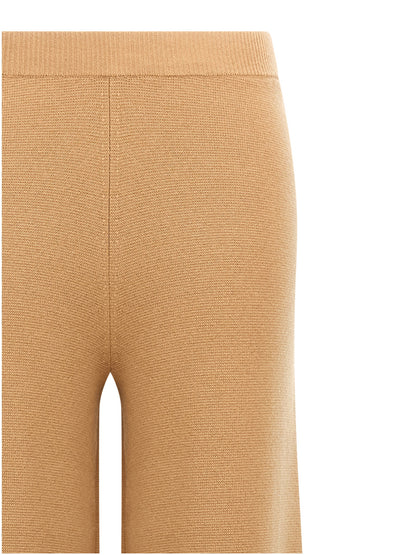 Max Mara Braune Woll-Freizeithose