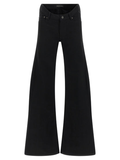 Balenciaga Schwarze Baumwoll-Schlagjeans