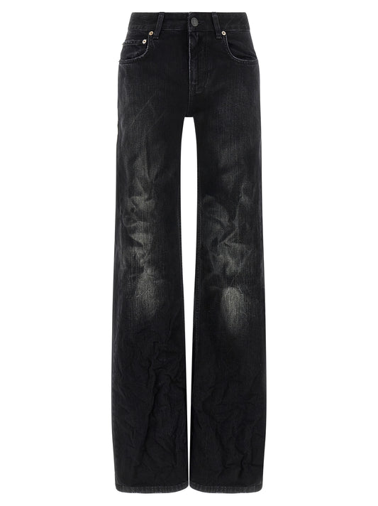 Balenciaga Schwarze Baumwoll-Schlagjeans