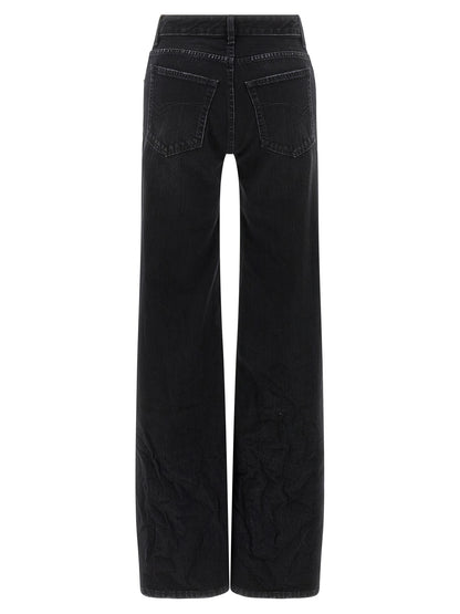 Balenciaga Schwarze Baumwoll-Schlagjeans