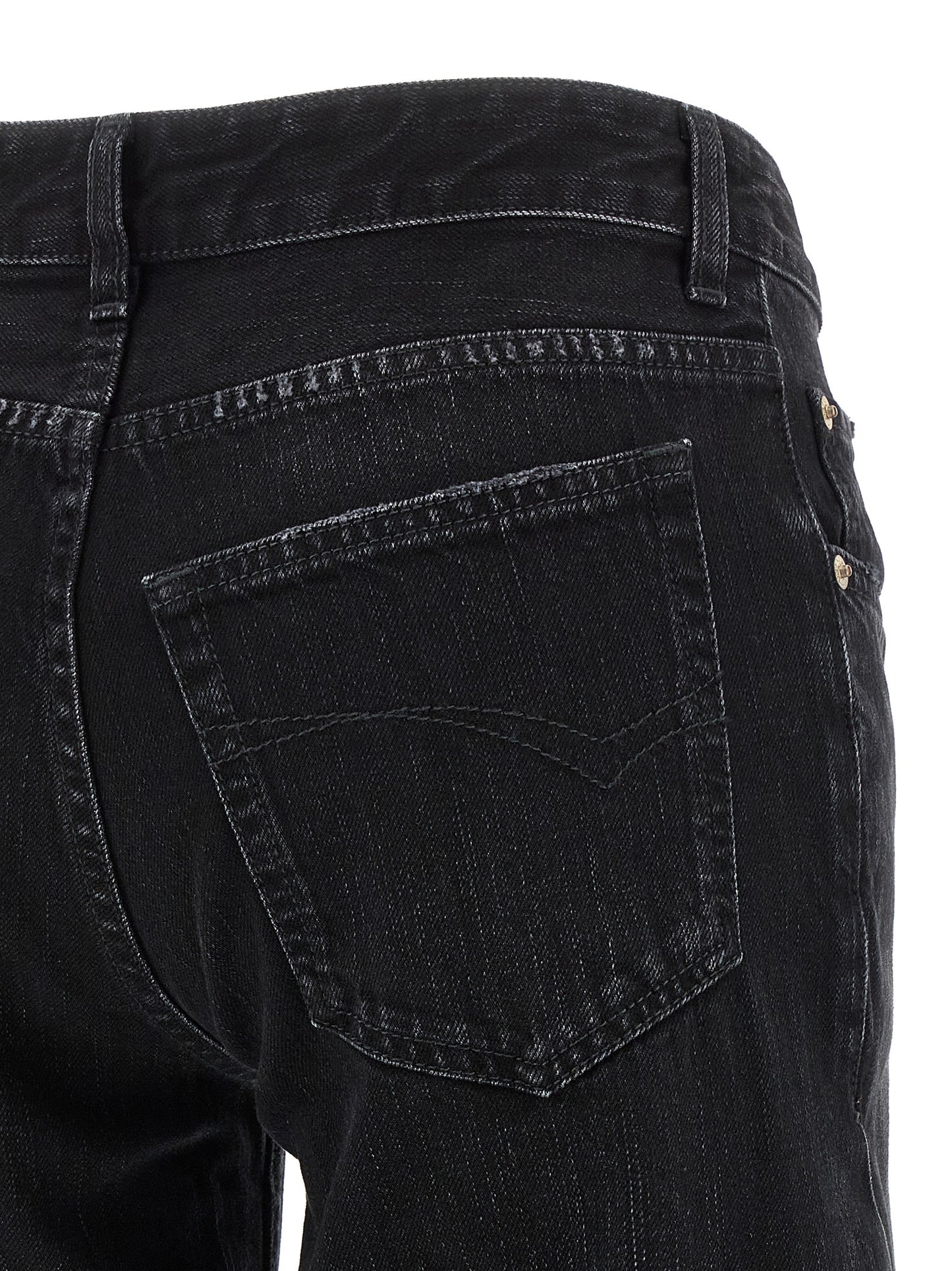 Balenciaga Schwarze Baumwoll-Schlagjeans