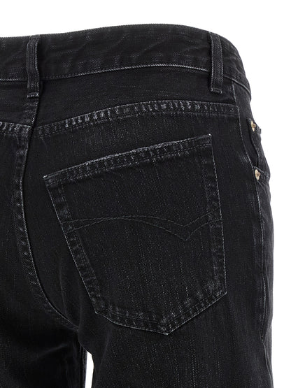 Balenciaga Schwarze Baumwoll-Schlagjeans