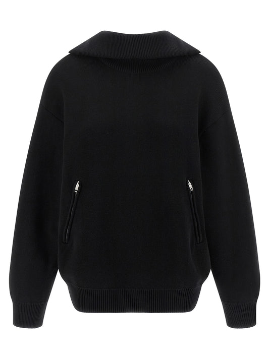 Balenciaga Schwarzer Baumwollcardigan