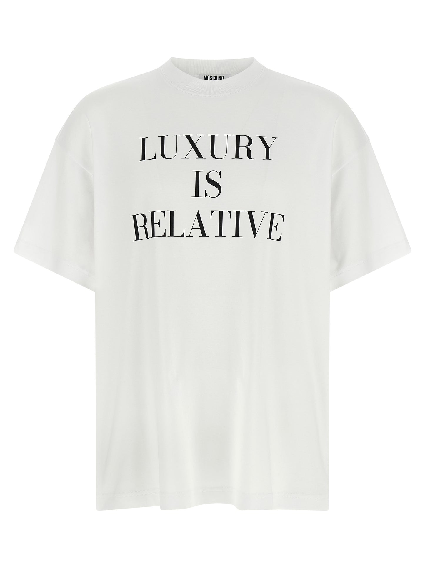 Moschino Weißes Baumwoll-T-Shirt