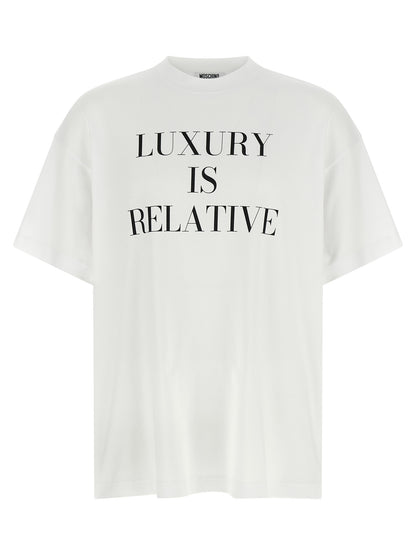 Moschino Weißes Baumwoll-T-Shirt