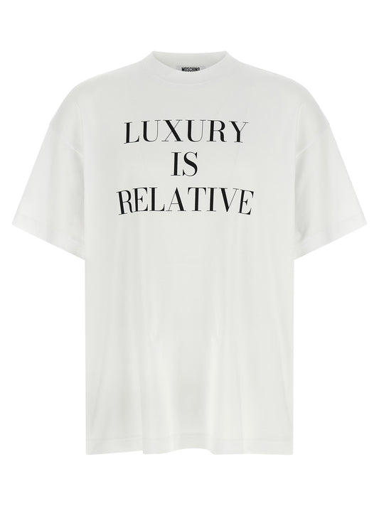 Moschino Weißes Baumwoll-T-Shirt