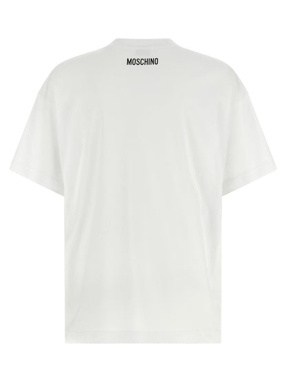 Moschino Weißes Baumwoll-T-Shirt