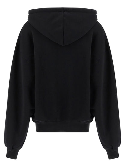 Off-White Zweifarbige Baumwollkapuzenjacke