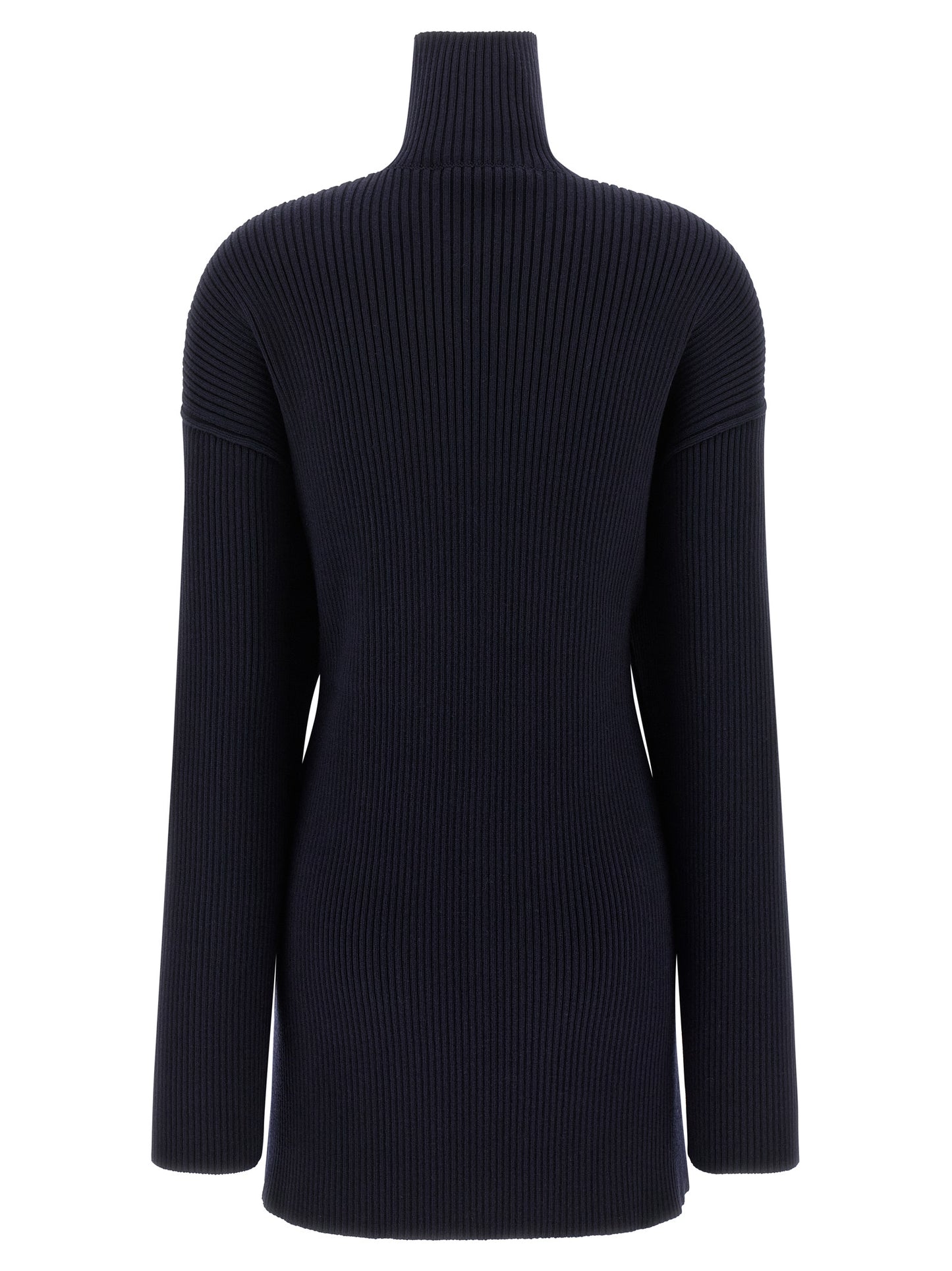 Balenciaga Kurzes blaues Wollkleid