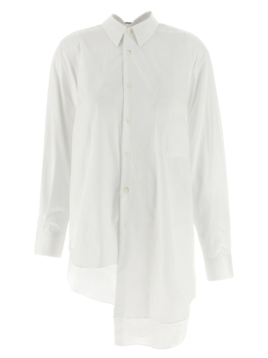 Comme Des Garçons Weiße Baumwollbluse