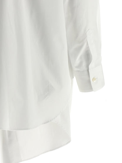 Comme Des Garçons Weiße Baumwollbluse