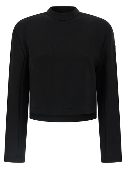MONCLER GENIUS Schwarzer Sweatshirt aus Viskose