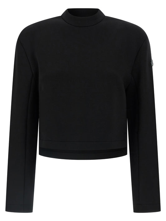 MONCLER GENIUS Schwarzer Sweatshirt aus Viskose