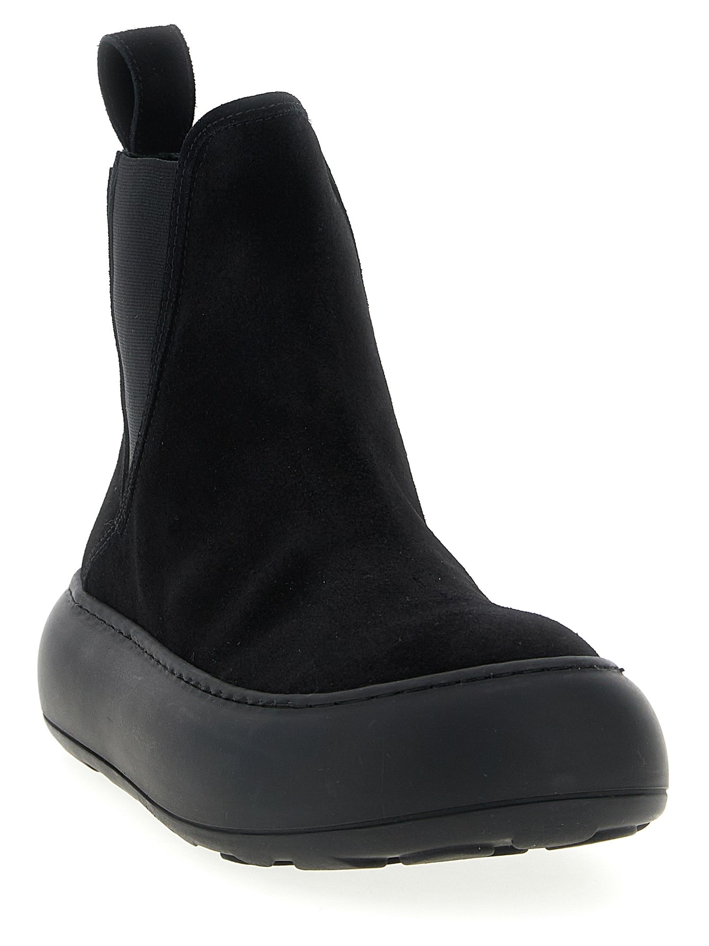Moschino Schwarze Chelsea Boots aus Kalbsleder