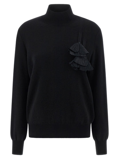 Ferragamo Schwarzer Cardigan aus Schurwolle
