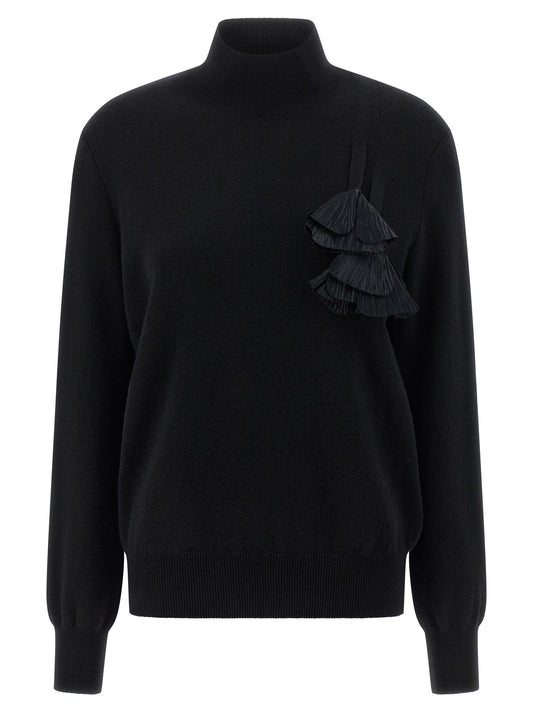 Ferragamo Schwarzer Cardigan aus Schurwolle