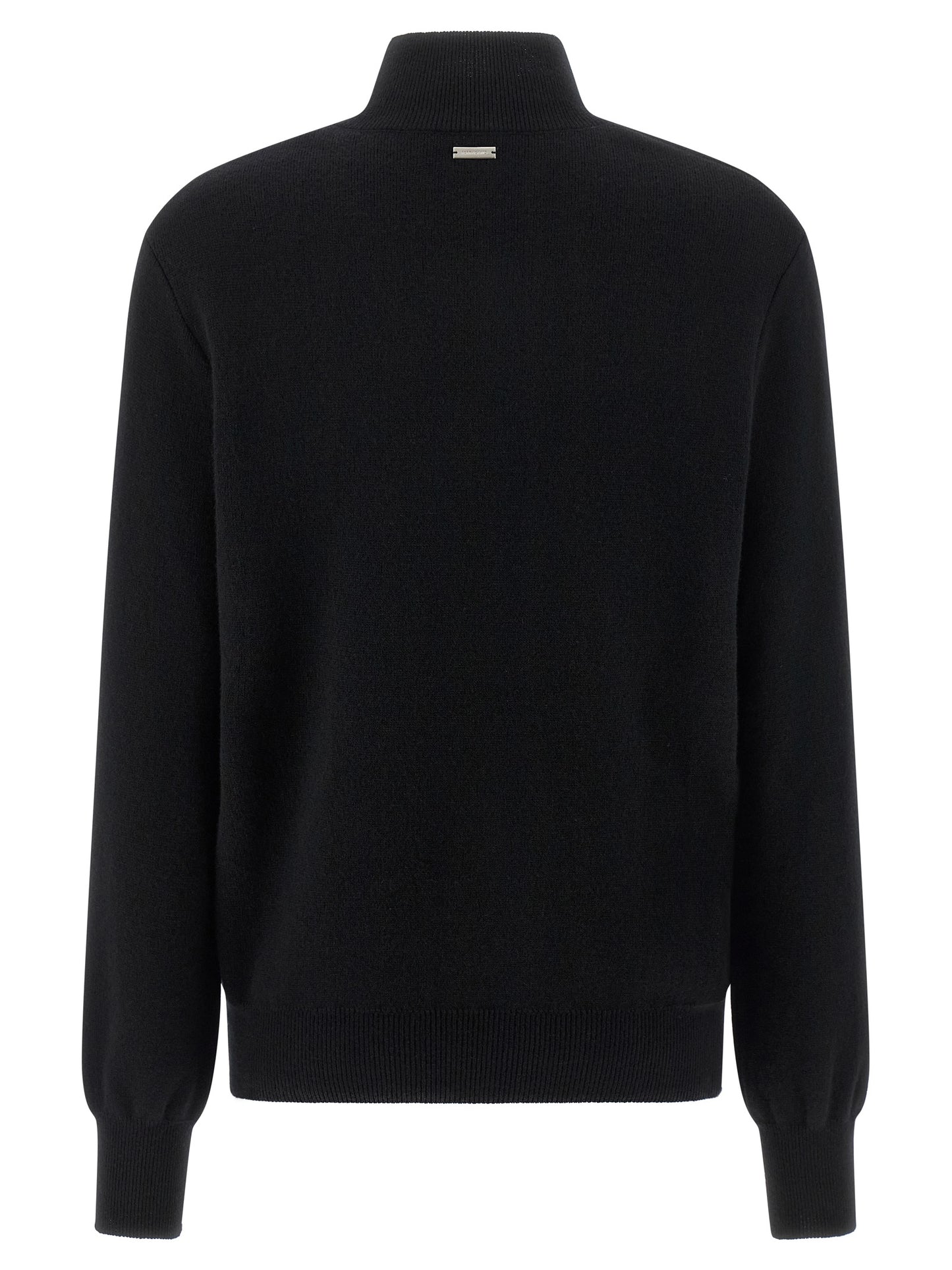 Ferragamo Schwarzer Cardigan aus Schurwolle
