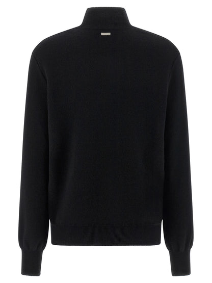 Ferragamo Schwarzer Cardigan aus Schurwolle