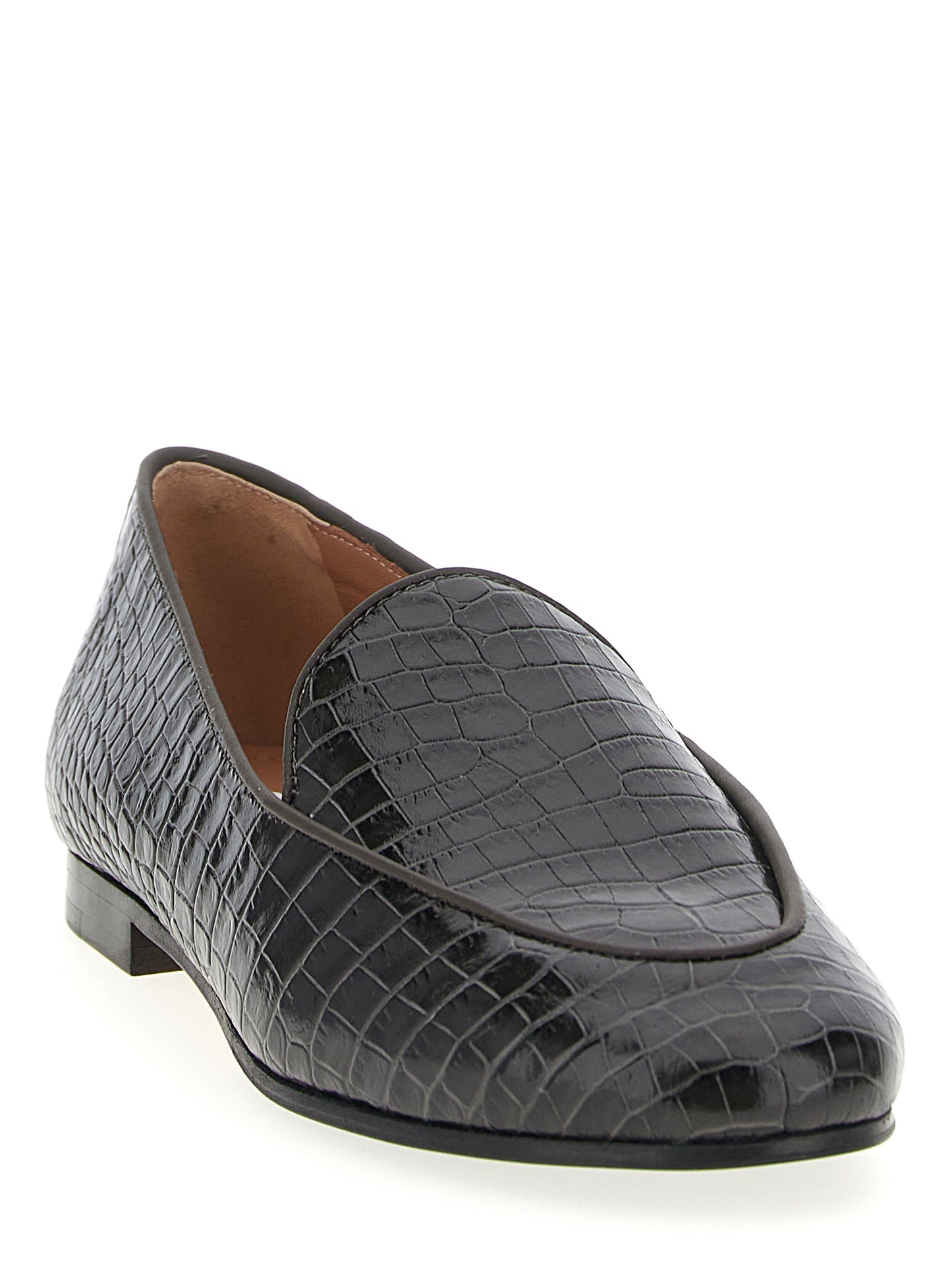 Aquazzura Schwarze Loafer aus Kalbsleder zum Hineinschlüpfen