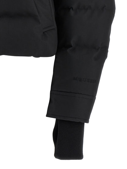 Alexander McQueen Schwarze Polyamidjacke