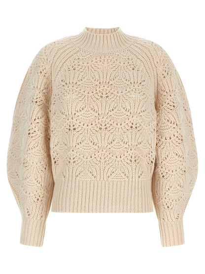 Zimmermann Beige Wollstrickjacke