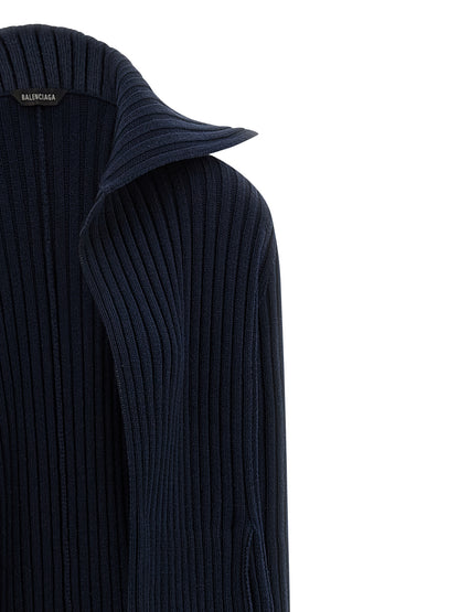 Balenciaga Blauer Cardigan aus Polyester