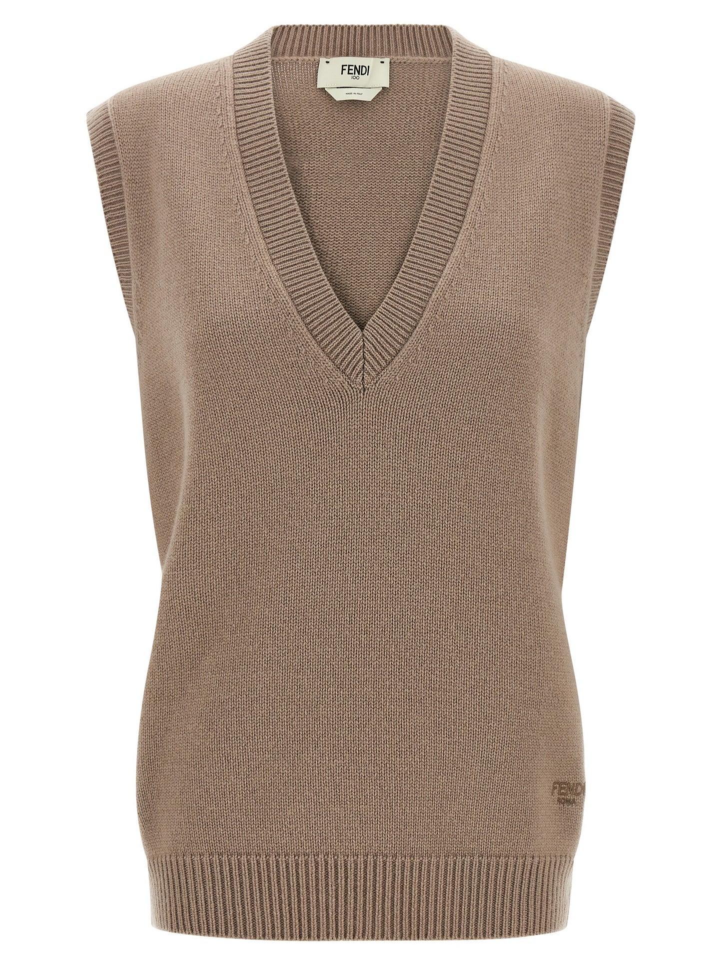 Fendi Beige Kaschmir-Weste