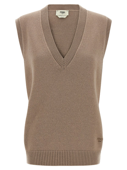 Fendi Beige Kaschmir-Weste