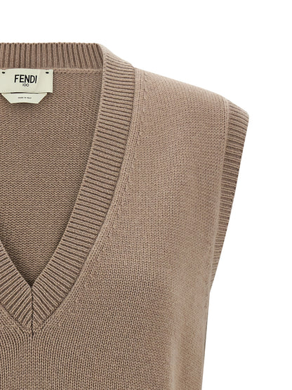 Fendi Beige Kaschmir-Weste