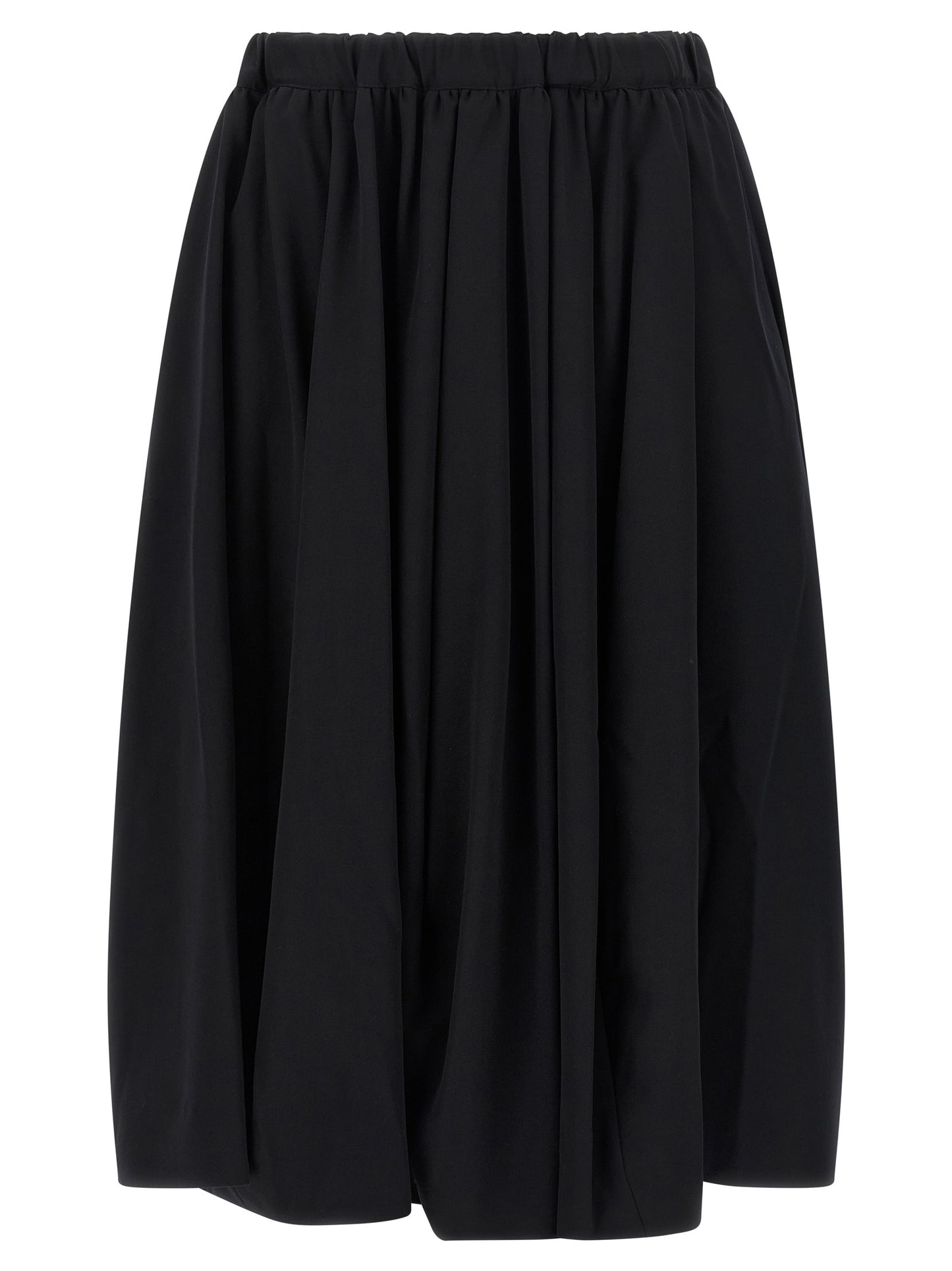 Comme Des Garçons Schwarzer Woll-Minirock