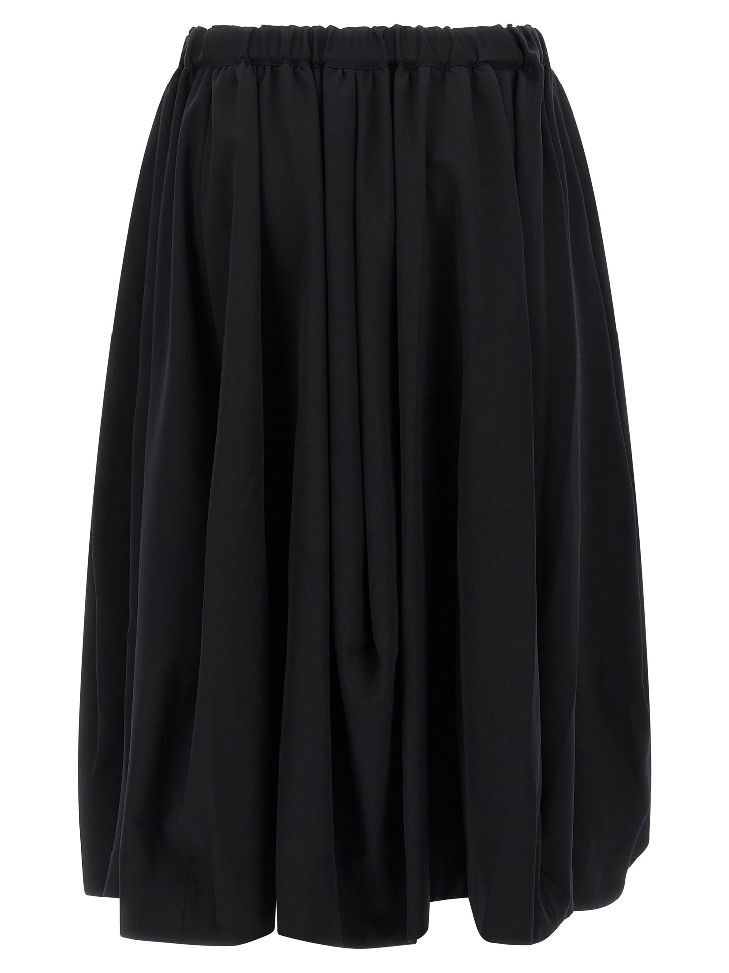 Comme Des Garçons Schwarzer Woll-Minirock