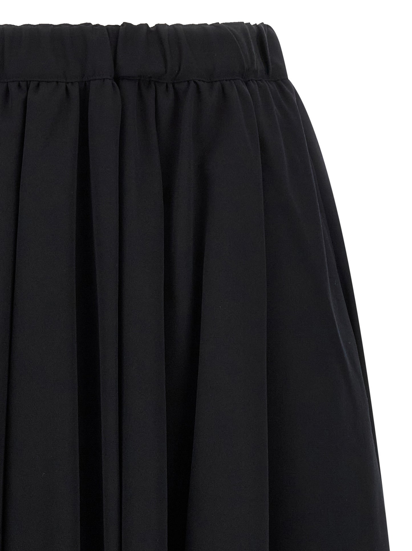 Comme Des Garçons Schwarzer Woll-Minirock