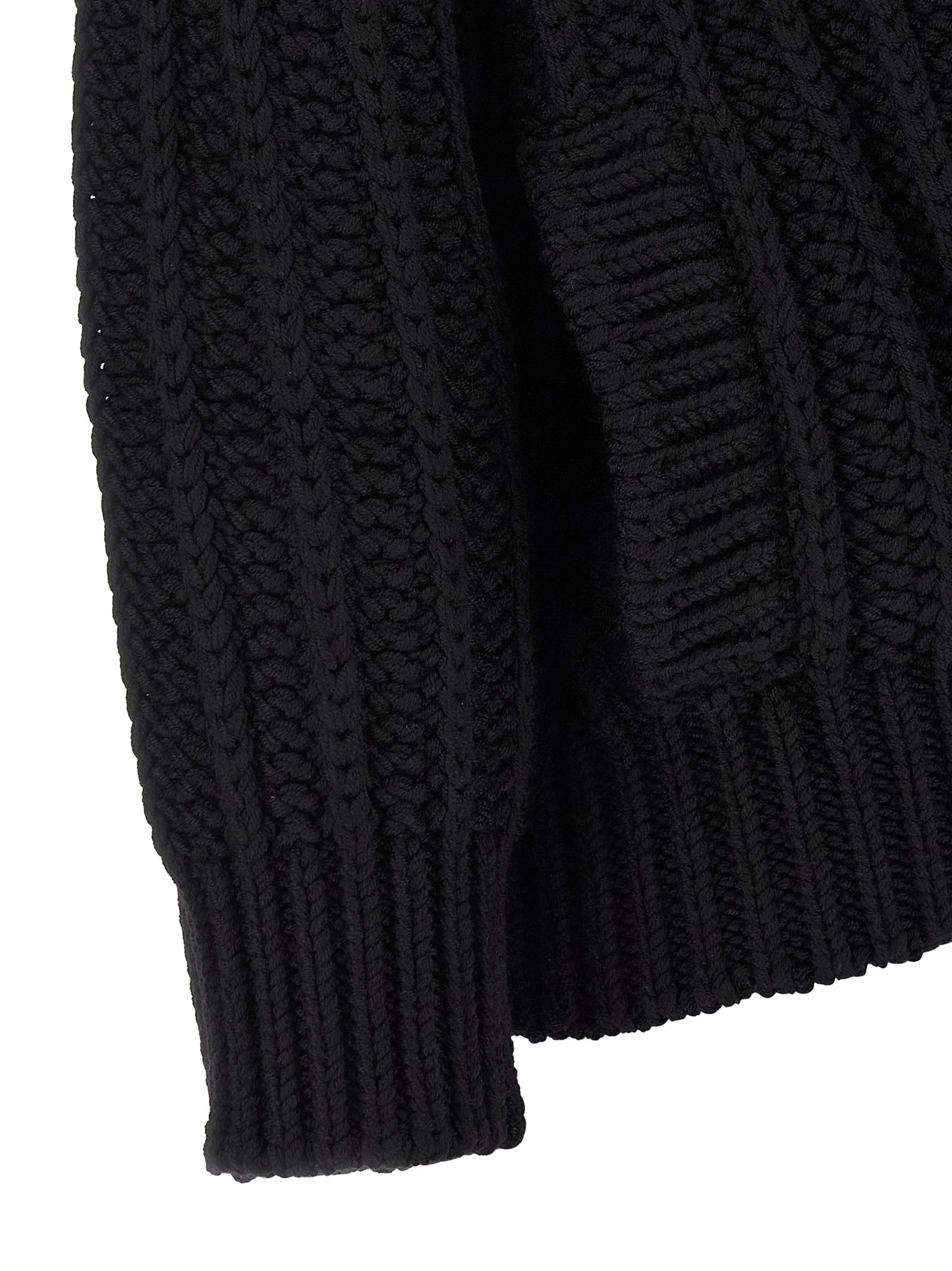 Dolce & Gabbana Schwarzer Cardigan aus Schurwolle
