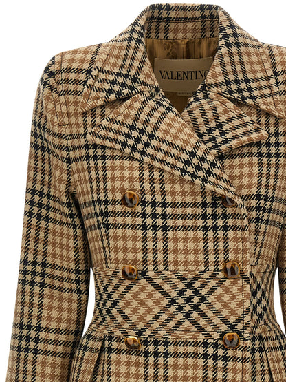 Valentino Garavani Mantel aus reiner Schurwolle in Braun