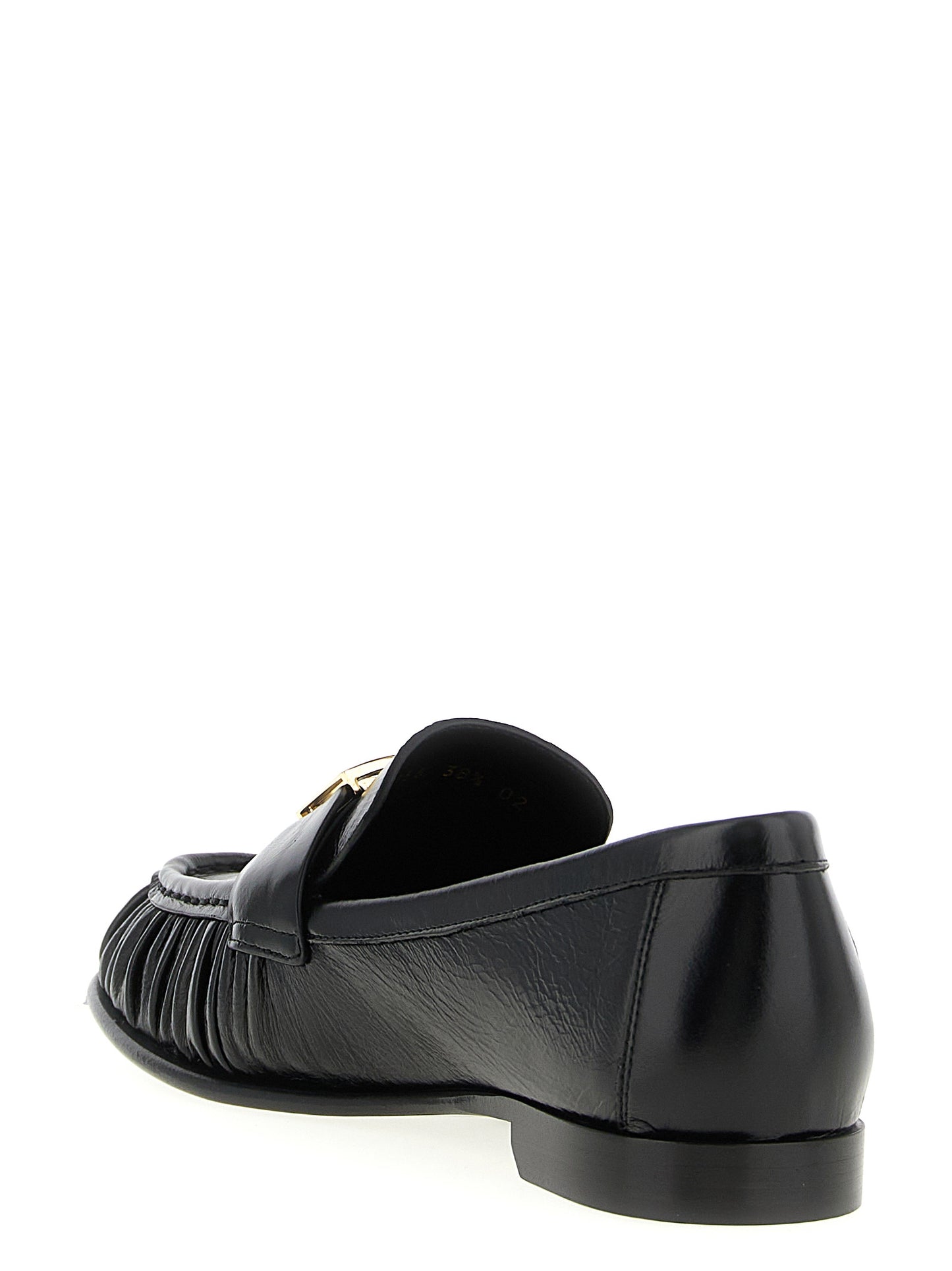 Fendi Schwarze Loafer aus Lammleder zum Schlüpfen